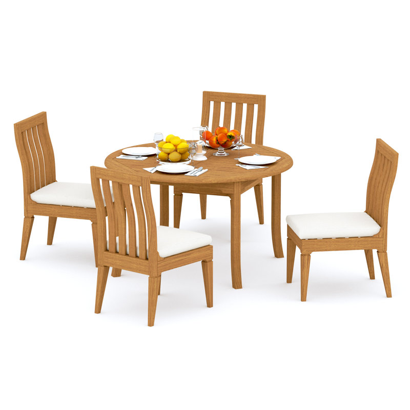 Caranas Outdoor 5 - Piece Teak Dining Set