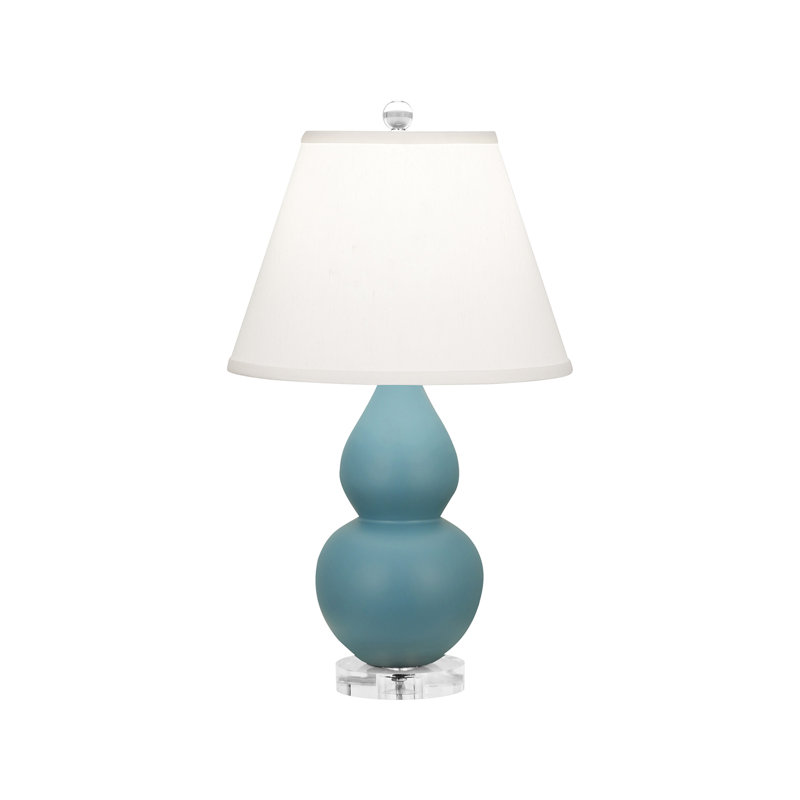 Small Double Gourd Table Lamp, Steel Blue