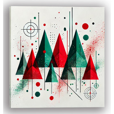 Modern Festive Forest Canvas Art