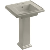 Tresham Fireclay Pedestal Bathroom Sink
