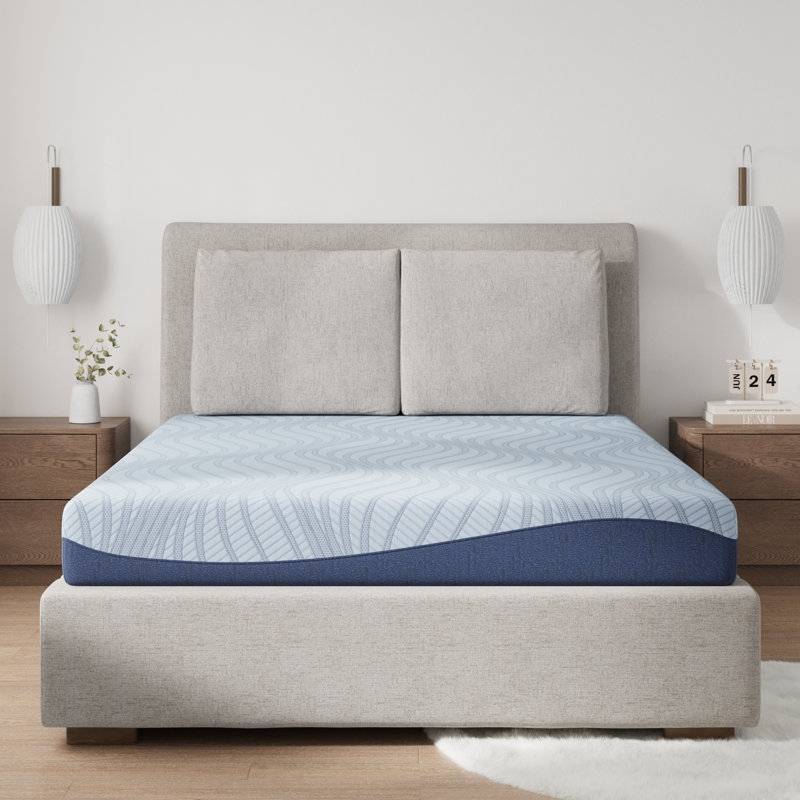  Matelas en mousse viscoélastique Serena, 8", Double, Bleu