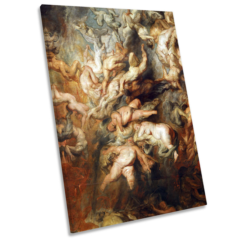 X7468 Fall Of The Damned Picture by Peter Paul Rubens - Wrapped Canvas Painting, 61cm H x 40.6cm W x 2cm D