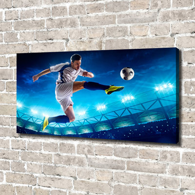 Footballer - Wrapped Canvas Print