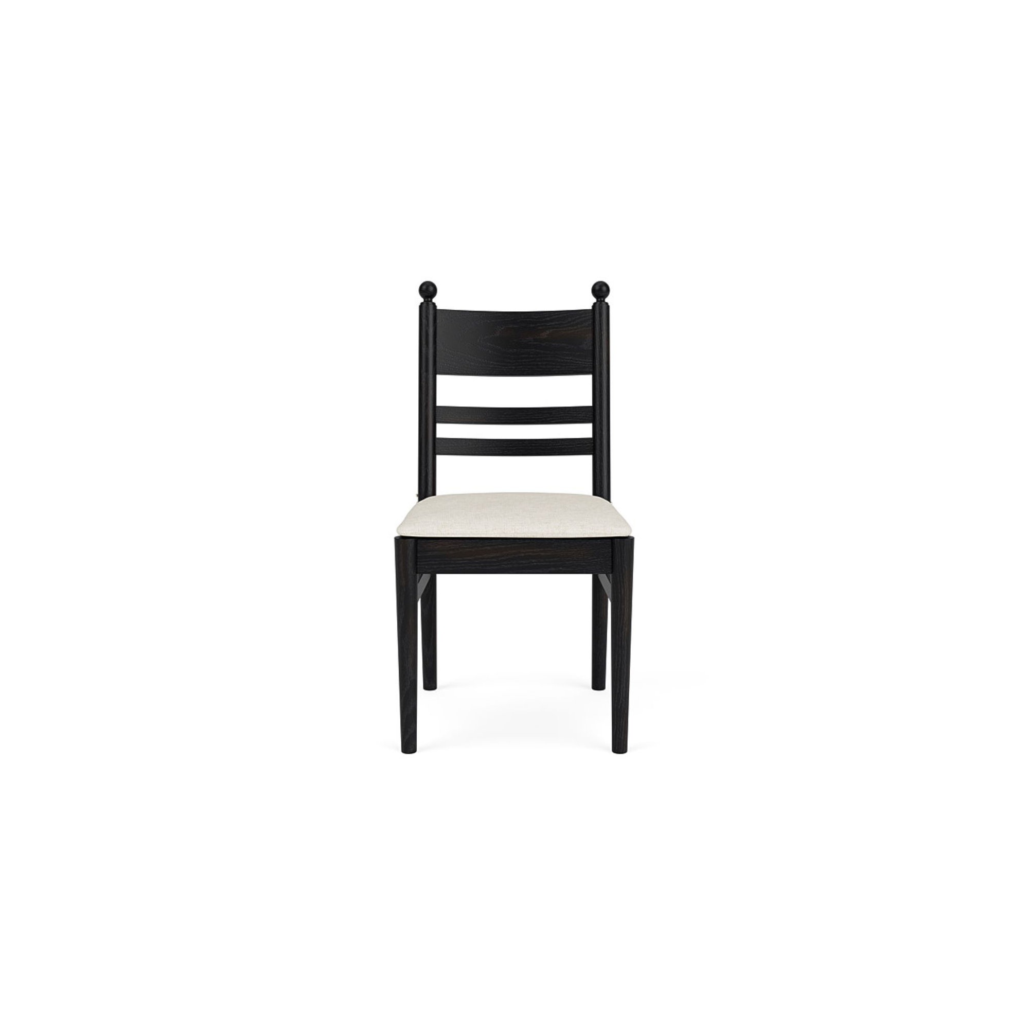 Billie Ladder Back Chair, Black