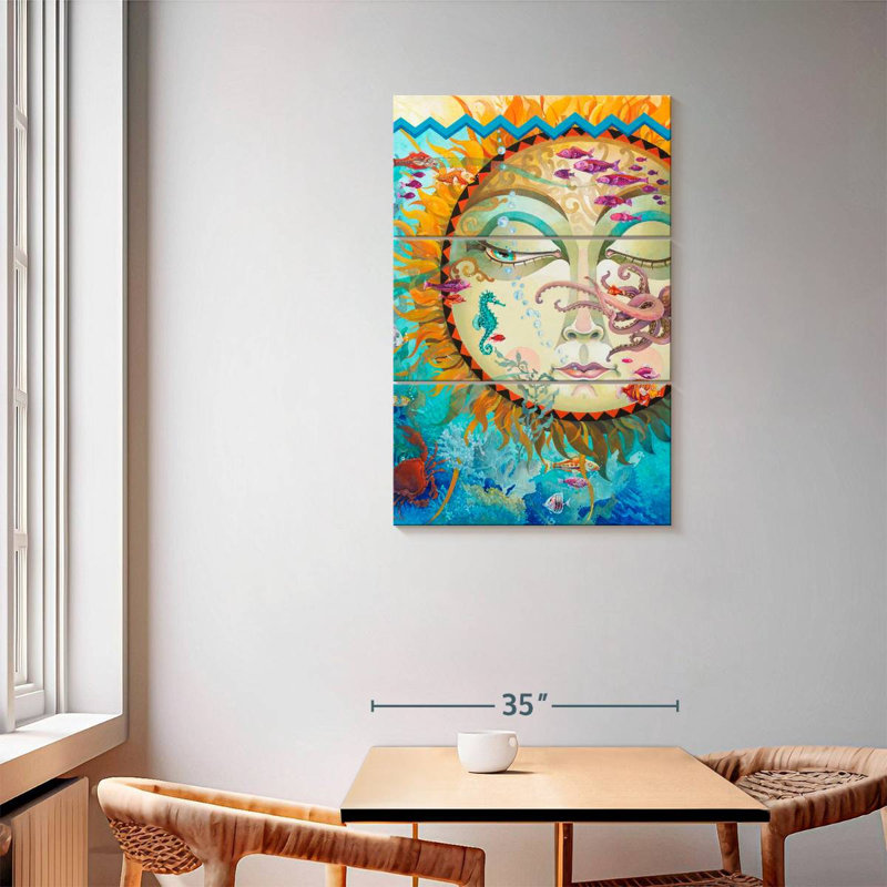 Oberle Underwater Sunset, 57" H x 36" W