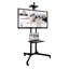 Mount-It Height Adjustable Mobile TV Stand w/ Cart, Shelf & Rolling Casters Fits 37-70 in. Screens