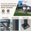 Pavillon de jardin à double toit en polycarbonate l 10 pi x P 12 pi-133343965