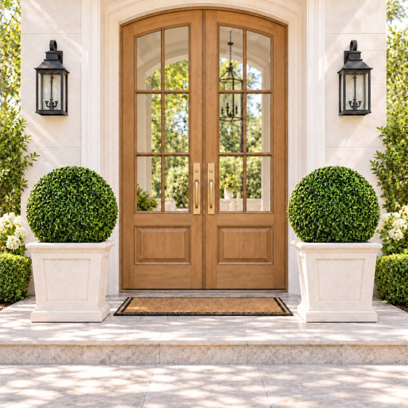 22 " H Faux Boxwood Topiary