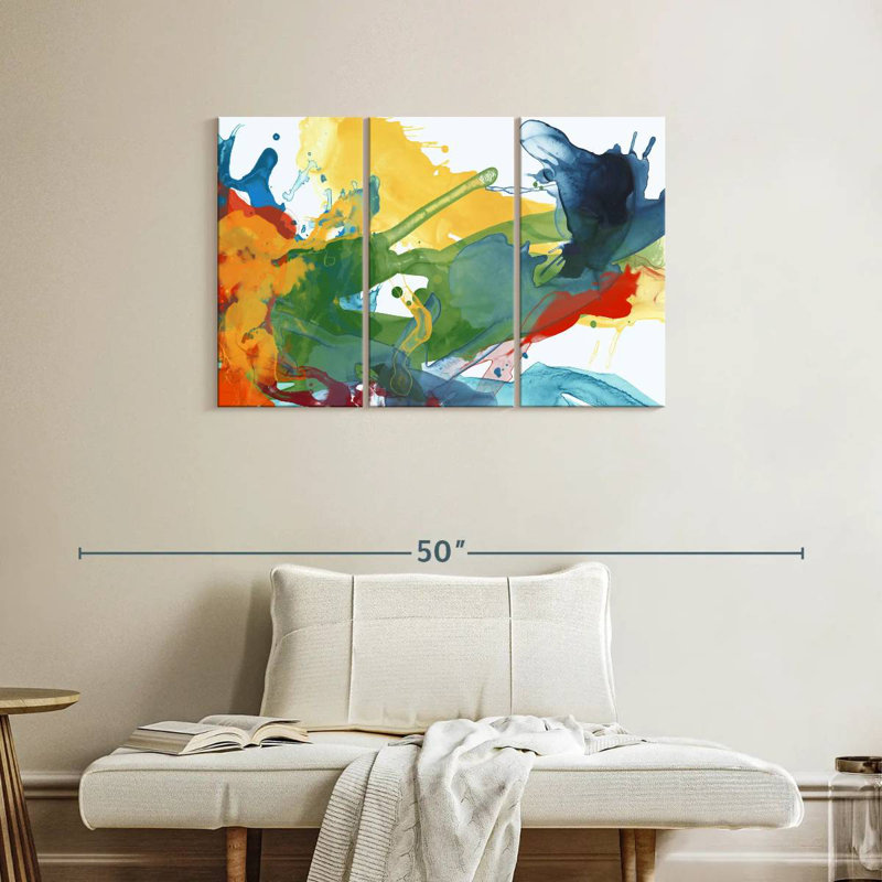 Avery Primary Abstract I, 24" H x 38" W