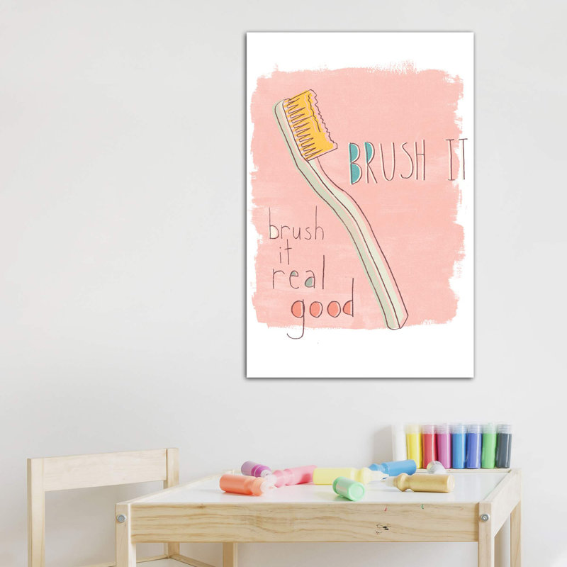 Potty Pun III - impression d'art textuel, Toile tendue, Pas de tapis, H 12 po x l 8 po x P 0,75 po