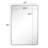 Javeion Stainless Steel Rectangle Mirror-93763198-93763204