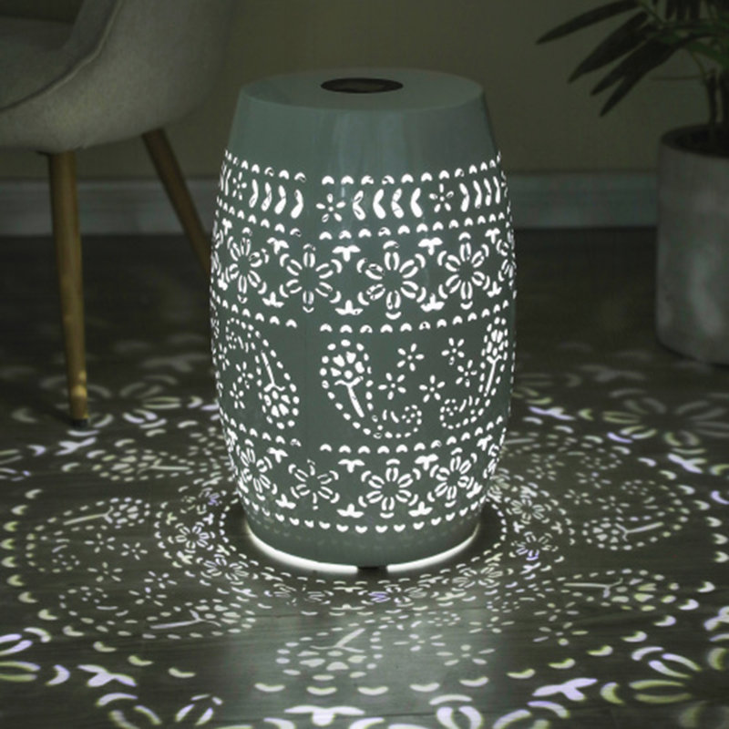Table d'appoint extérieur, Blanc