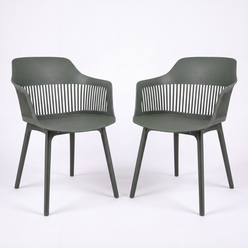 Chaise de terrasse Jacqueline, Vert olive