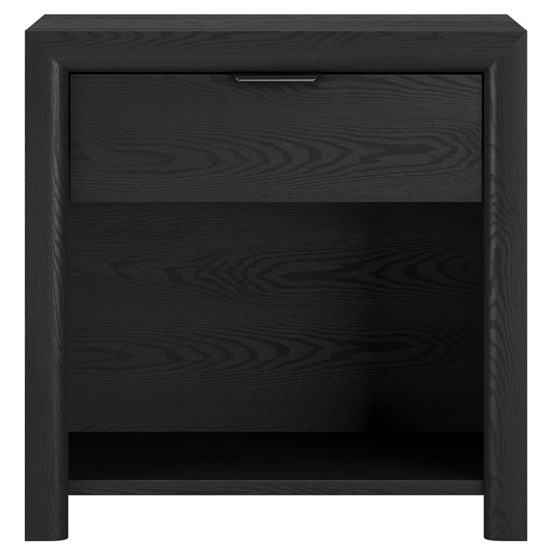 Table de chevet rectangulaire 24 po Clara, Grain noir