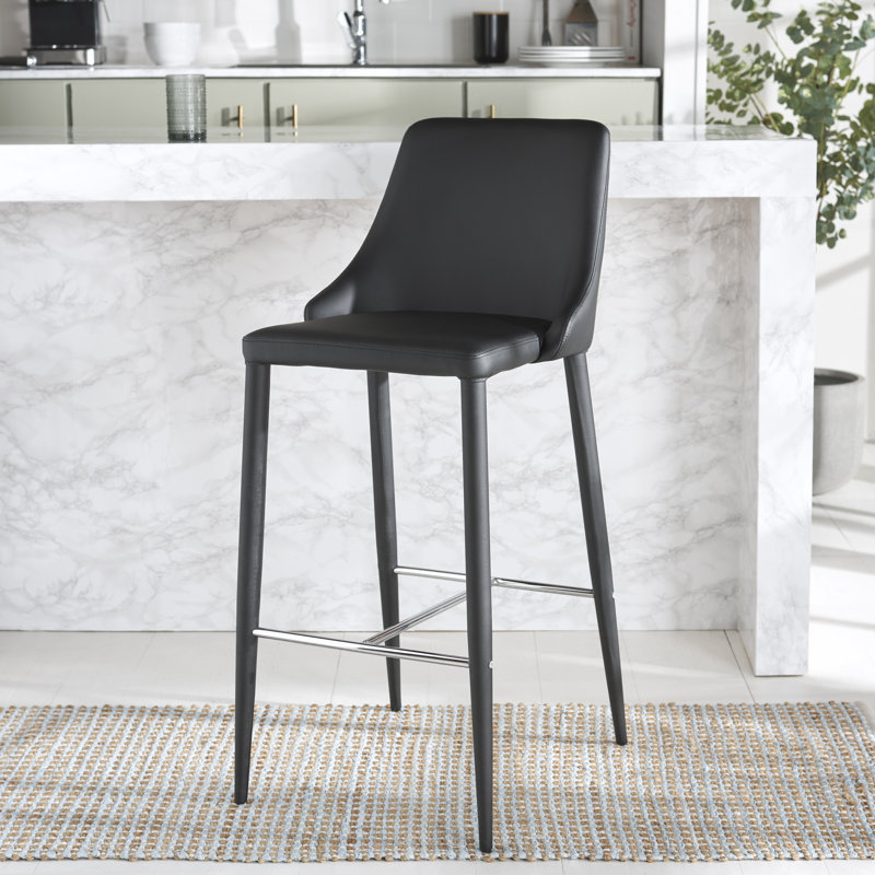 Tabouret de bar 29,9 po Bohy, Noir