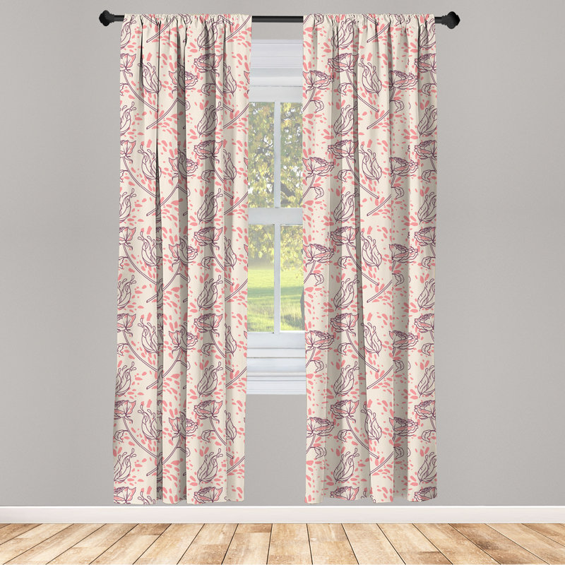 Semi Sheer Curtain Pair, 28" W x 95" L