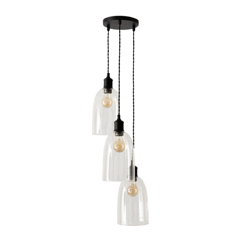 3 - Light Pendant, Matte Black