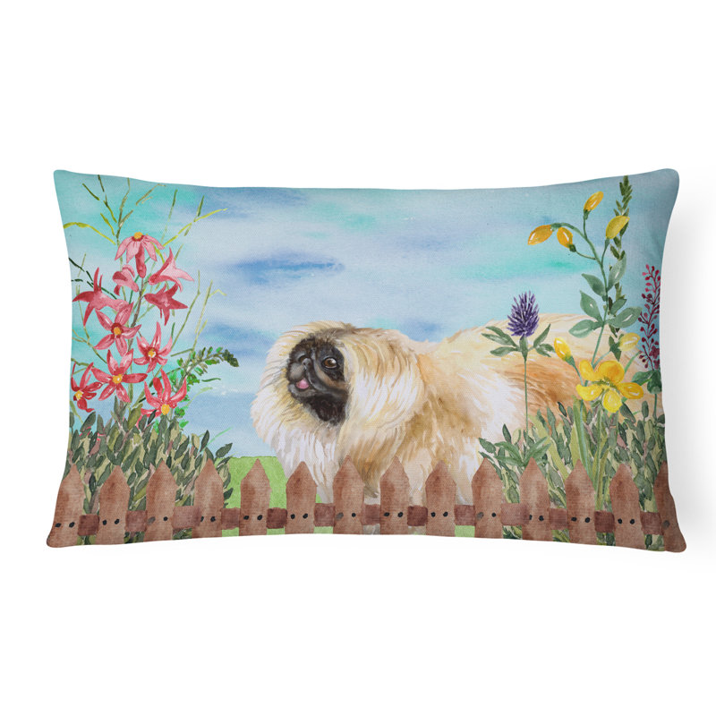  Coussin décoratif intérieur / extérieur Pekingese Spring