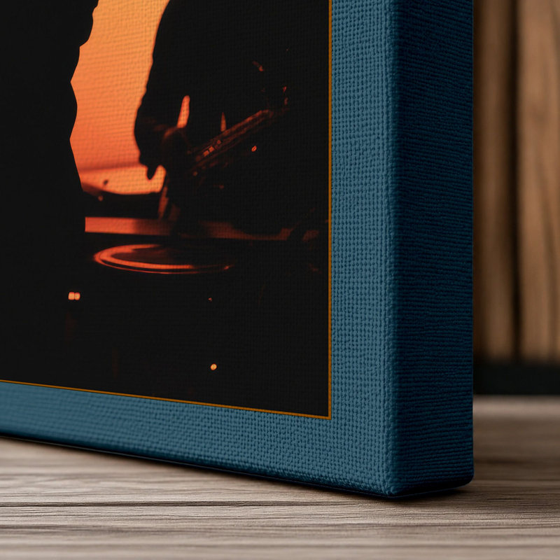 Print, 24x16 - 61.0 x 40.6 cm, Teal Border