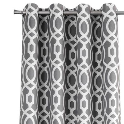Panneau de rideau 84 "Trellis Black Out