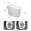 Toilette intelligente avec siège chauffant pour bidet, ouverture / fermeture automatique, bidet intégré, fonction de séchage et d'eau chaude