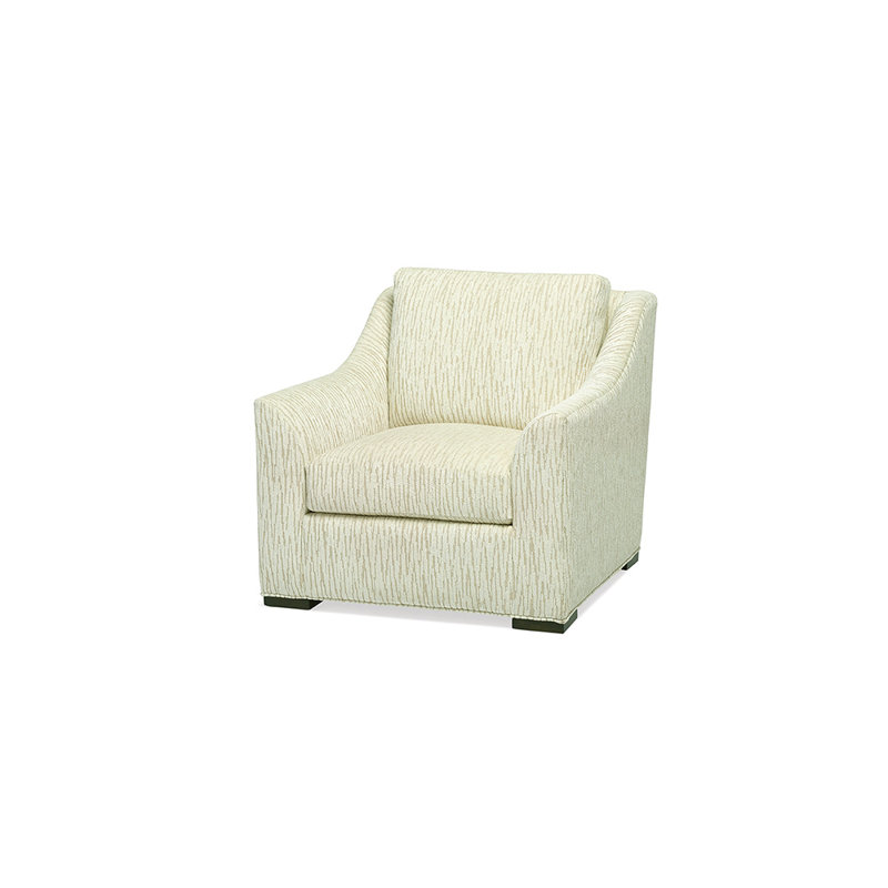 Alec Armchair, Ebony, Monsieur Shark Polyester Blend