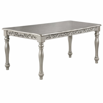 Formal Antique Dining Table Rubberwood