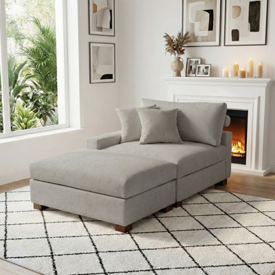 Chaise longue rembourrée