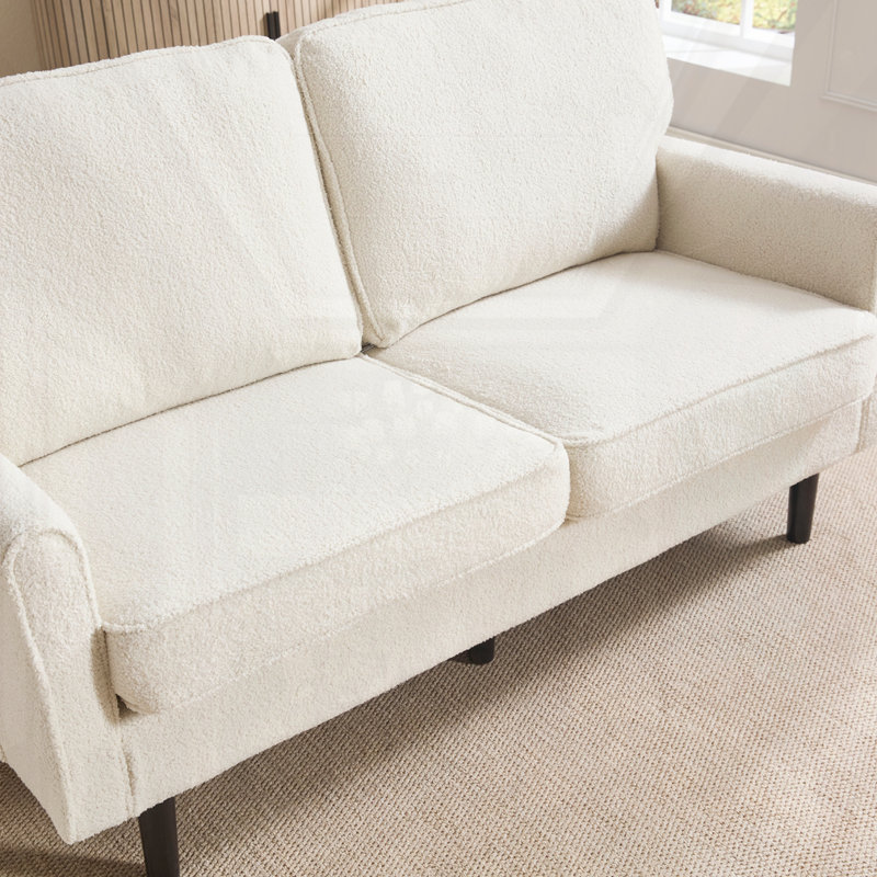 Causeuse moderne Mid-Century, Beige