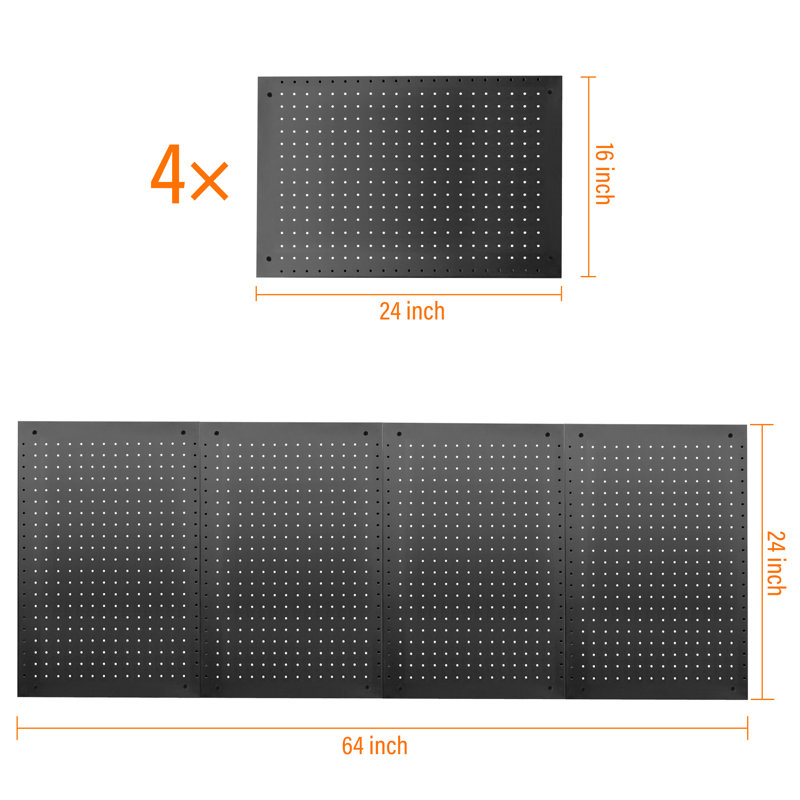 Trousse d'organes de rangement 24 po x 16 po True & Tidy, Noir