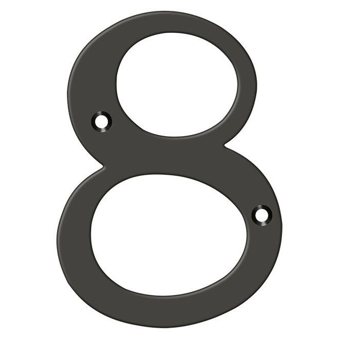 Chiffres de 4 po Deltana, Bronze huilé, 8
