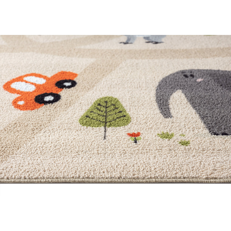 Captain Happy Kids Beige Rug, Round 200cm