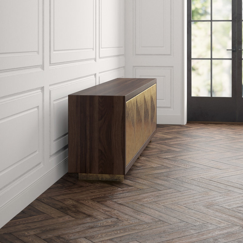 Enzo 90.5'' W Solid Wood Sideboard