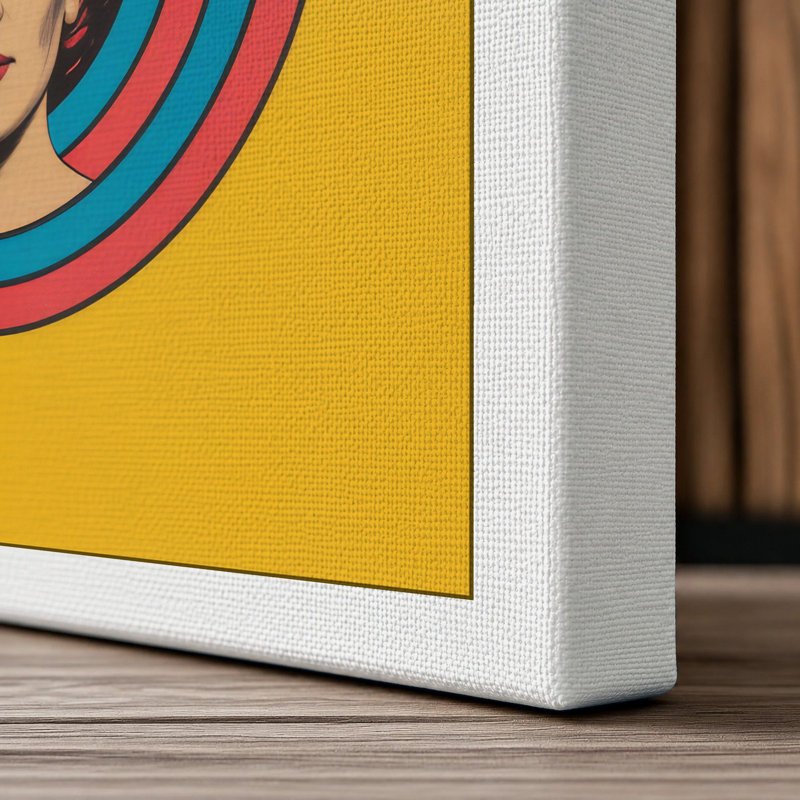 Alabama Portrait Retro 1 Piece Wrapped Canvas Wall Art, 36x24 - 91.4 x 61.0 cm, White Border