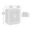 Armoire de rangement au design fonctionnel, finition gris moyen