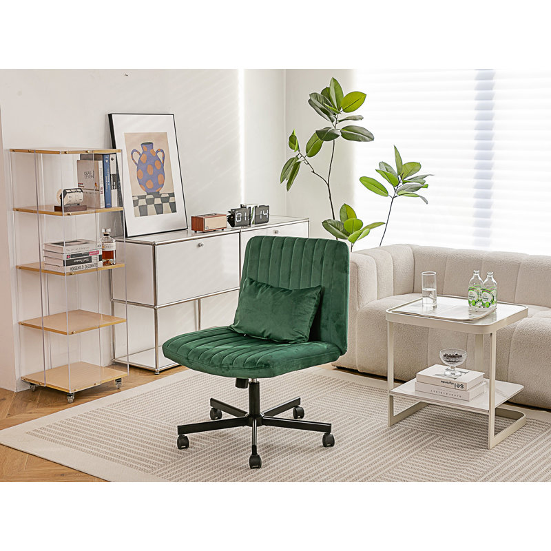 Chaise de bureau Modern, Velours Altay, Vert