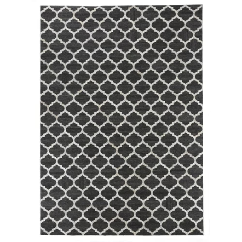 Berlin Cowhide Geometric Area Rug, Rectangle 8' x 11'