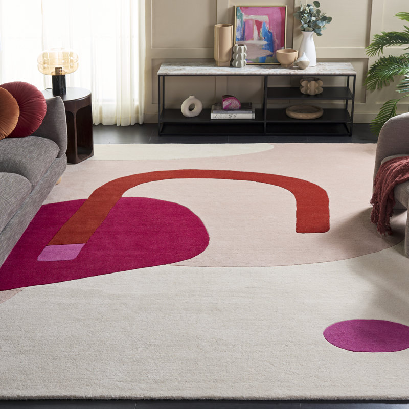 Tapis beige / rouge Fifth Avenue 143, Rectangle 8 pi x 10 pi