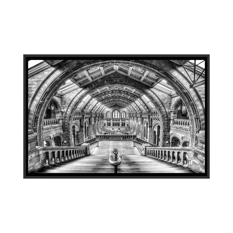 London Gallery by Marc Pelissier - Floater Frame Print on Canvas