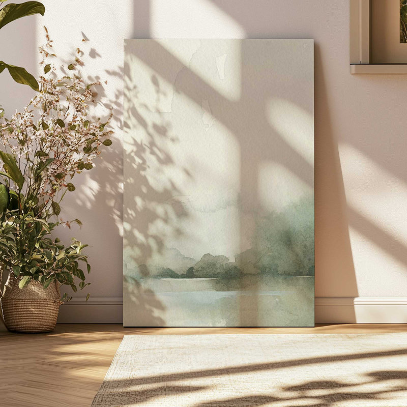 Muted Green Tranquility II Canvas Print, Wrapped Canvas, 48" H x 32" W x 1.25" D