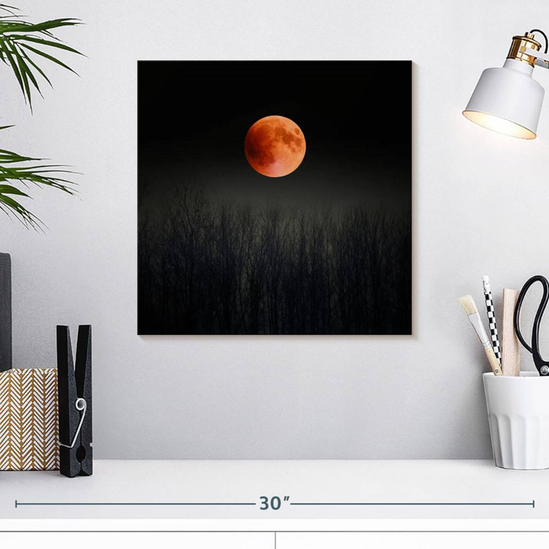 Oberle Mystical Blood Moon, 16" H x 16" W
