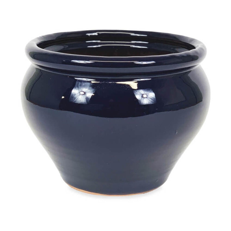 Contacto Handmade Pot Planter, Blue