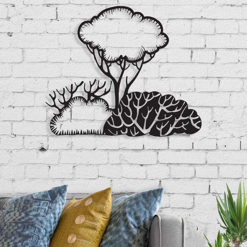 Décoration murale en métal moderne douilles