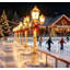 Lampadaire triple autoportant extérieur de 1,8 m, décoration de Noël pour jardin