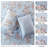 Bedding Sets King Comforter Set, Blue Floral Microfiber, Farmhouse Bedroom