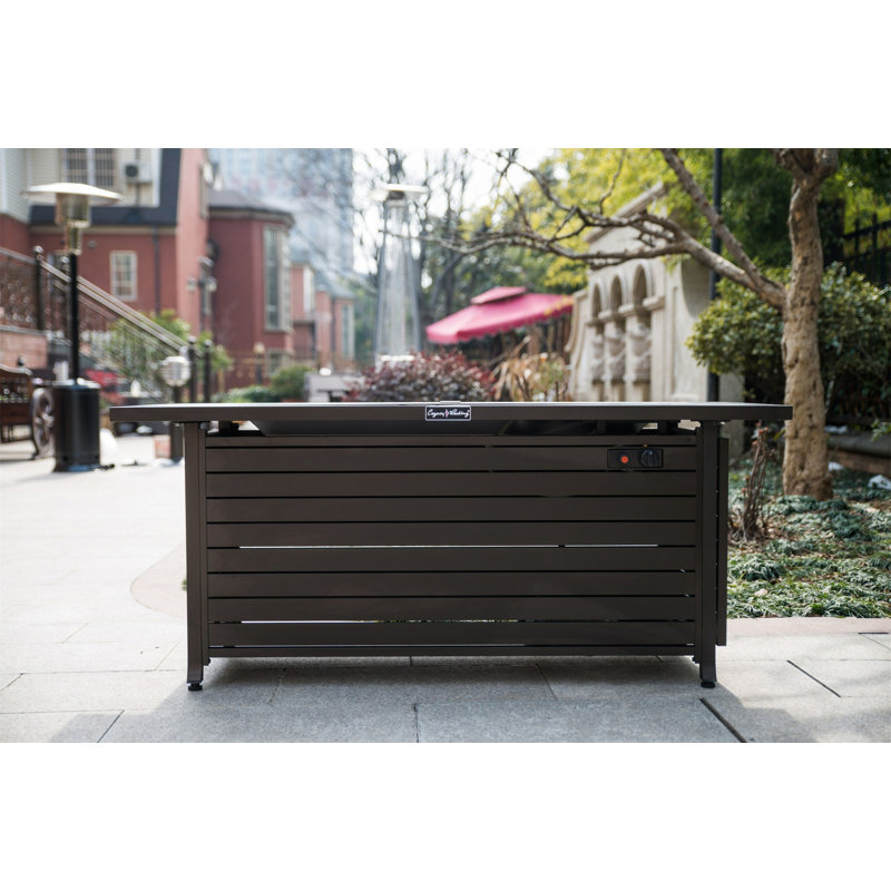 Table d'extérieur au propane 57 po, Marron foncé