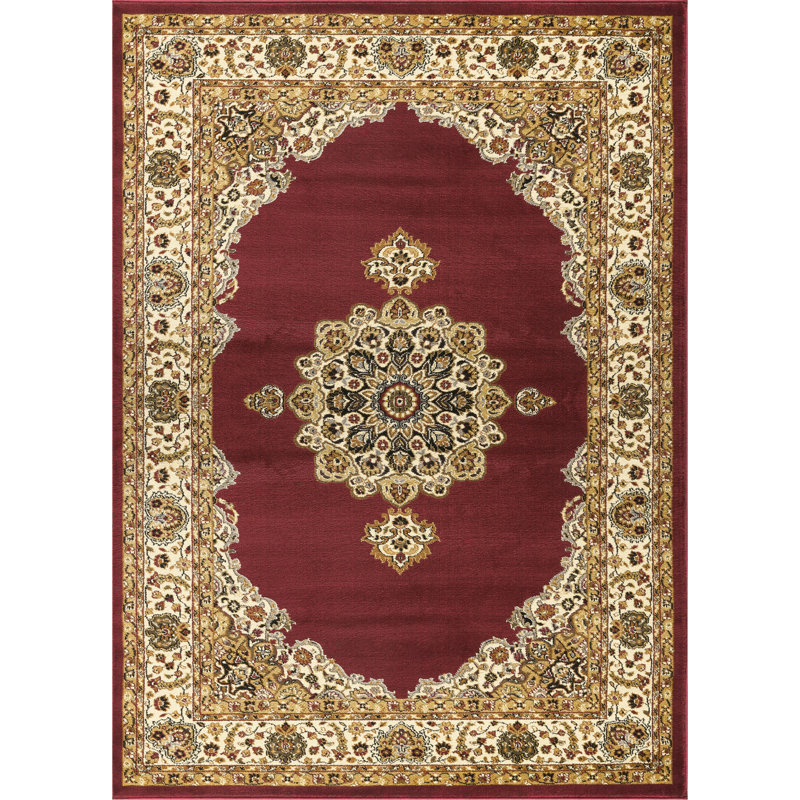 Tapis rouge classique 5 pi 3 po x 7 pi 3 po Classic, Rectangle 5 pi 3 po x 7 pi 3 po