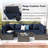 14-Piece Outdoor Sectional Cushions, Waterproof Seat/Back Cushion For Patio Furniture, 4" Thick Replacement Set-1802555620