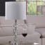 Lampe de table 23,5 pouces en verre multicolore pour chambre à coucher