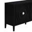 Buffet rétro noir avec tablettes réglables - Personnalise votre armoire de rangement pour augmenter la capacité de la maison